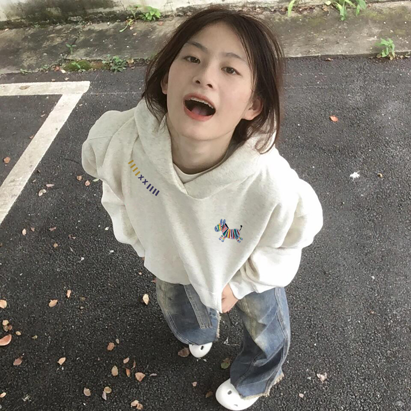 【重磅纯棉】春秋美式连帽卫衣女