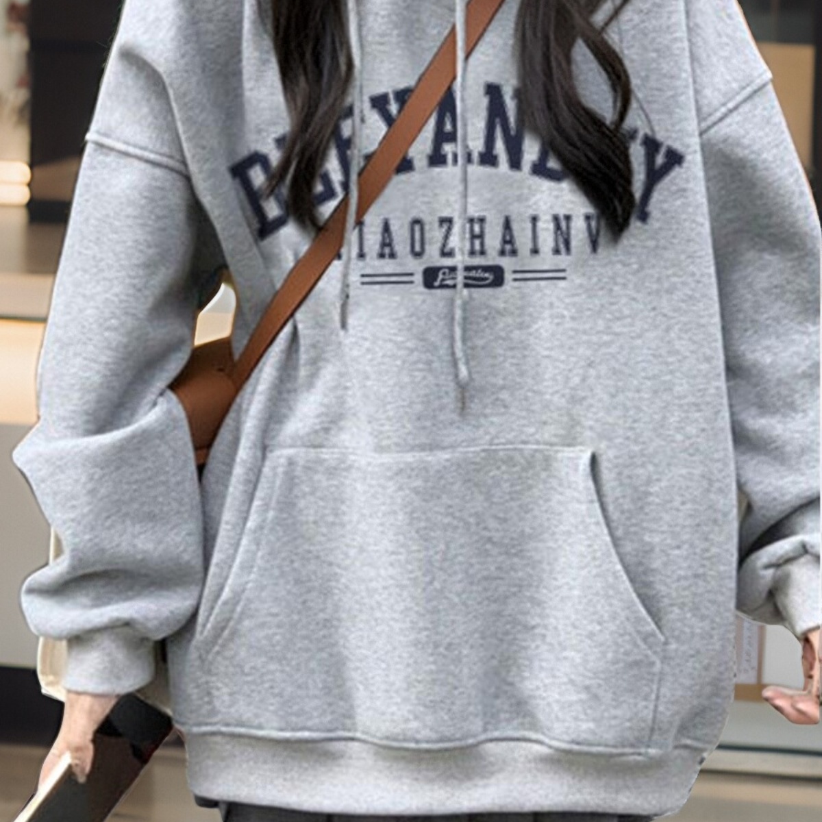 【重磅纯棉】春秋美式连帽卫衣女