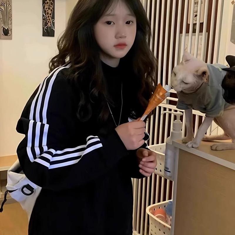 春秋薄款卫衣设计感小众纯棉宽松