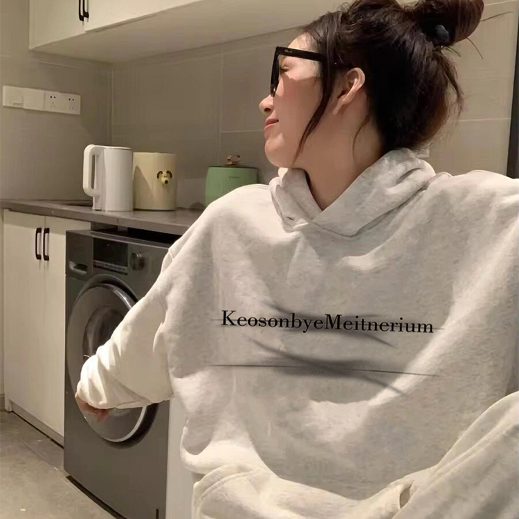 【重磅纯棉】春秋美式连帽卫衣女