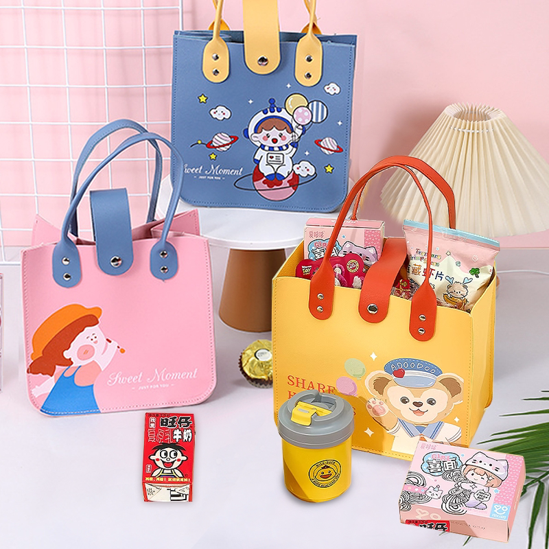 儿童生日伴手礼周岁10岁宴回礼宝宝诞生满月喜饼零食手提礼品袋盒