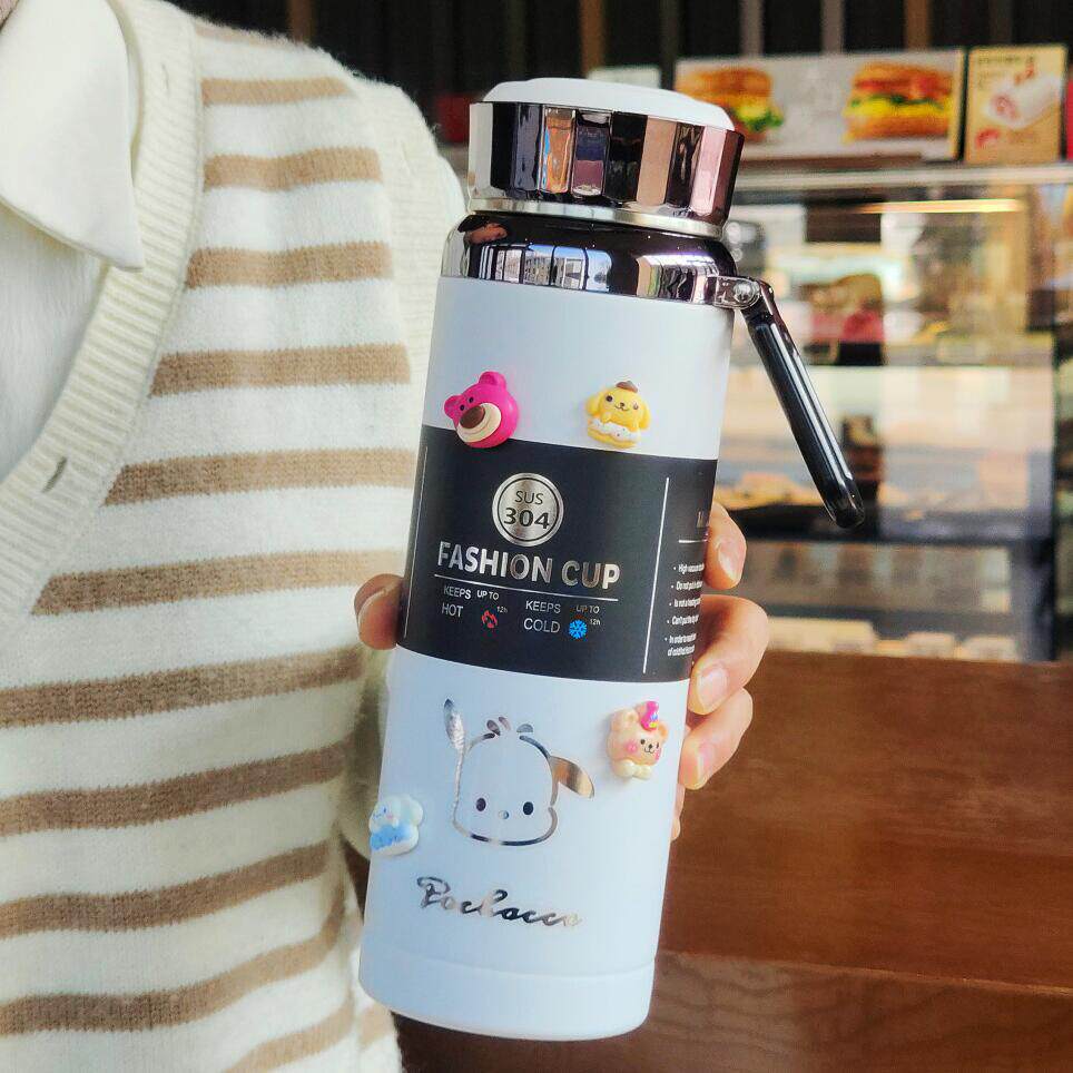 简约高档带茶隔不锈钢杯子