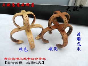 大欧鸟笼画眉百灵笼用雕刻抓纯手工/机雕浮雕龙图案