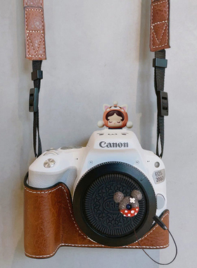 适用于佳能200d保护套 m50二代m200m100相机套850d底座 皮包r62壳