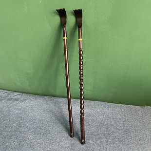 紫光檀创意竹节痒痒挠檀木抓背耙子抓痒器木质家用老头乐乌木挠子