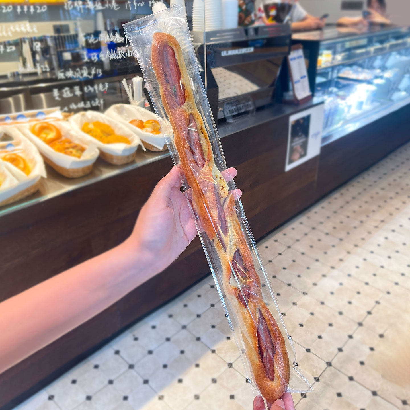 长条毛毛虫面包袋烘焙法棍马里奥糕点甜品食品一次性塑料透明袋子