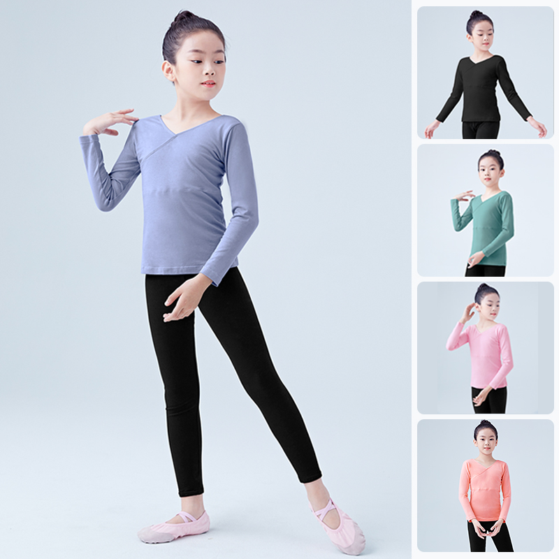 儿童形体服分体中国舞蹈练功服