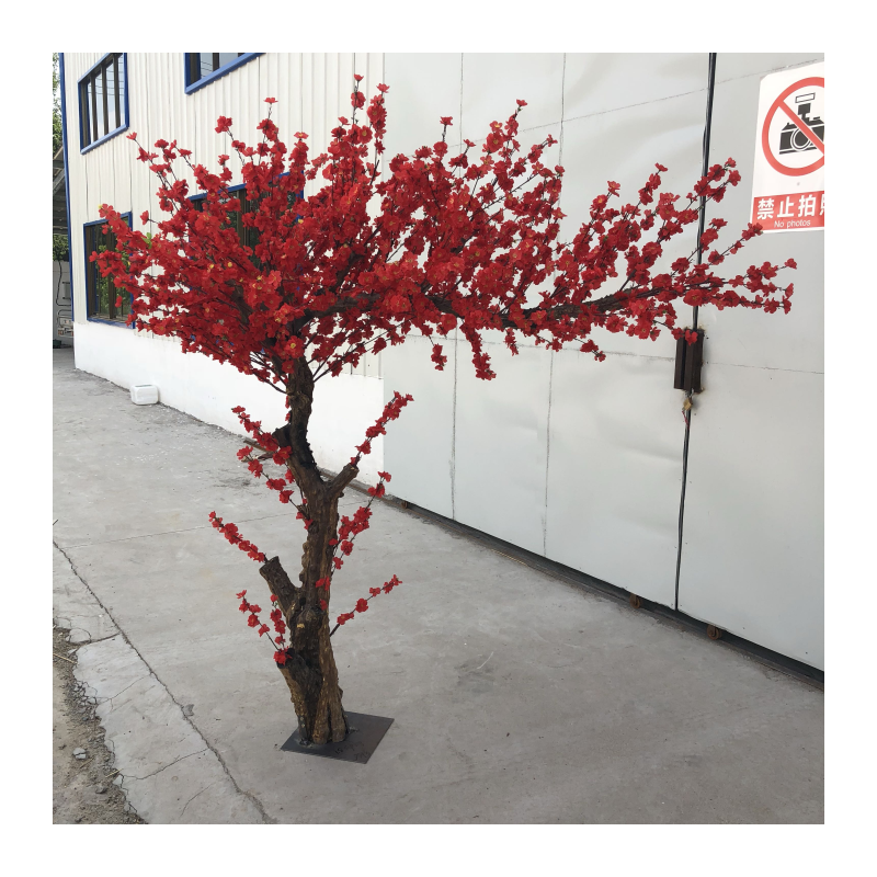 仿真桃花树红桃树樱花树新年许愿树梅花树大堂酒店商场定制喜庆树