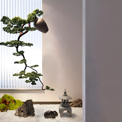 仿真悬挂松树新中式造景装饰假树