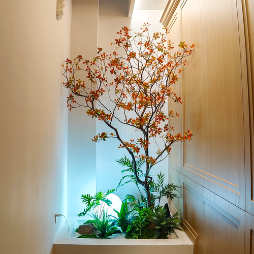 高端会所景观装饰大型海岛春花
