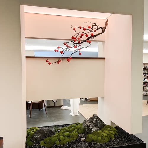 高仿真柿子树悬挂酒店民宿造景