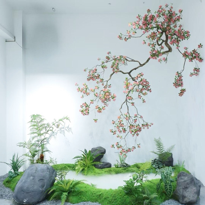 高端会所景观装饰落地海岛春花