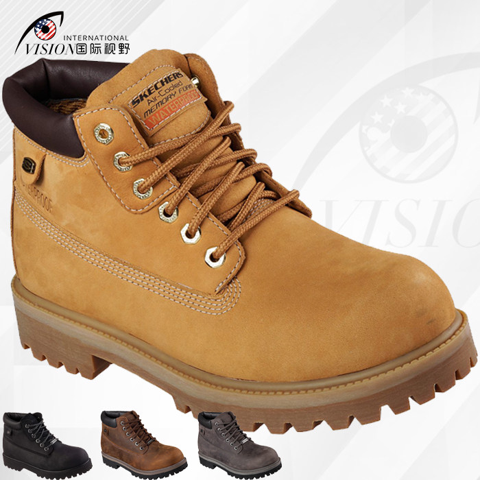 U.S.A Skechers Skechers Men's Shoes Help waterproof Versatile Yellow Boots non-slip outdoors Tooling boots 4442in the Men's Shoes, Boots  category - from Buy2taobao.com to provide professional Taobao agent buy service
