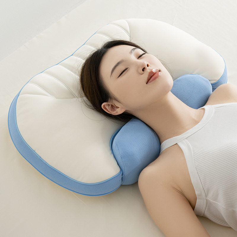 新款双核承托记忆棉枕牵引颈椎枕头双重睡感枕芯好眠枕头学生护颈,床上用品,记忆棉枕,淘宝优惠券,粉丝福利购,淘宝优惠卷
