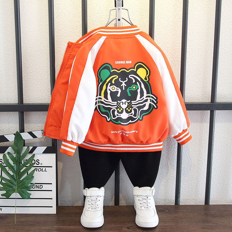 男童外套春秋8大童棒球服洋气开衫9时髦春款儿童10岁上衣夹克风衣