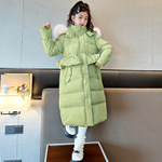 女童棉衣加长款女孩冬款棉衣加厚保暖洋气羽绒棉服韩版中大童棉袄