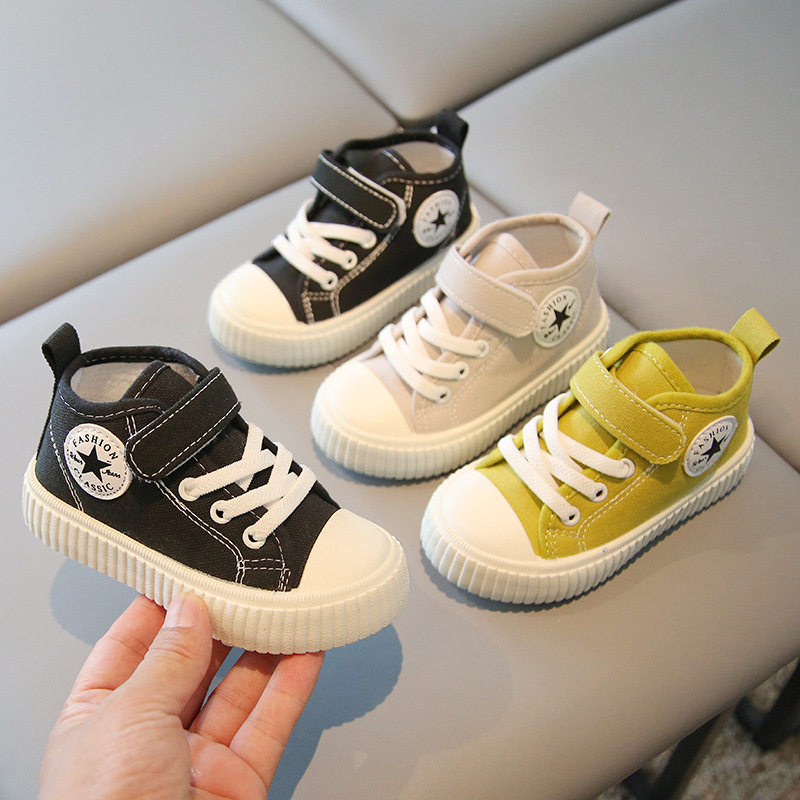 儿童帆布鞋高帮2026春秋新款男童休闲鞋防滑女童板鞋软底宝宝鞋单,童鞋/婴儿鞋/亲子鞋,帆布鞋,淘宝优惠券,粉丝福利购,淘宝优惠卷