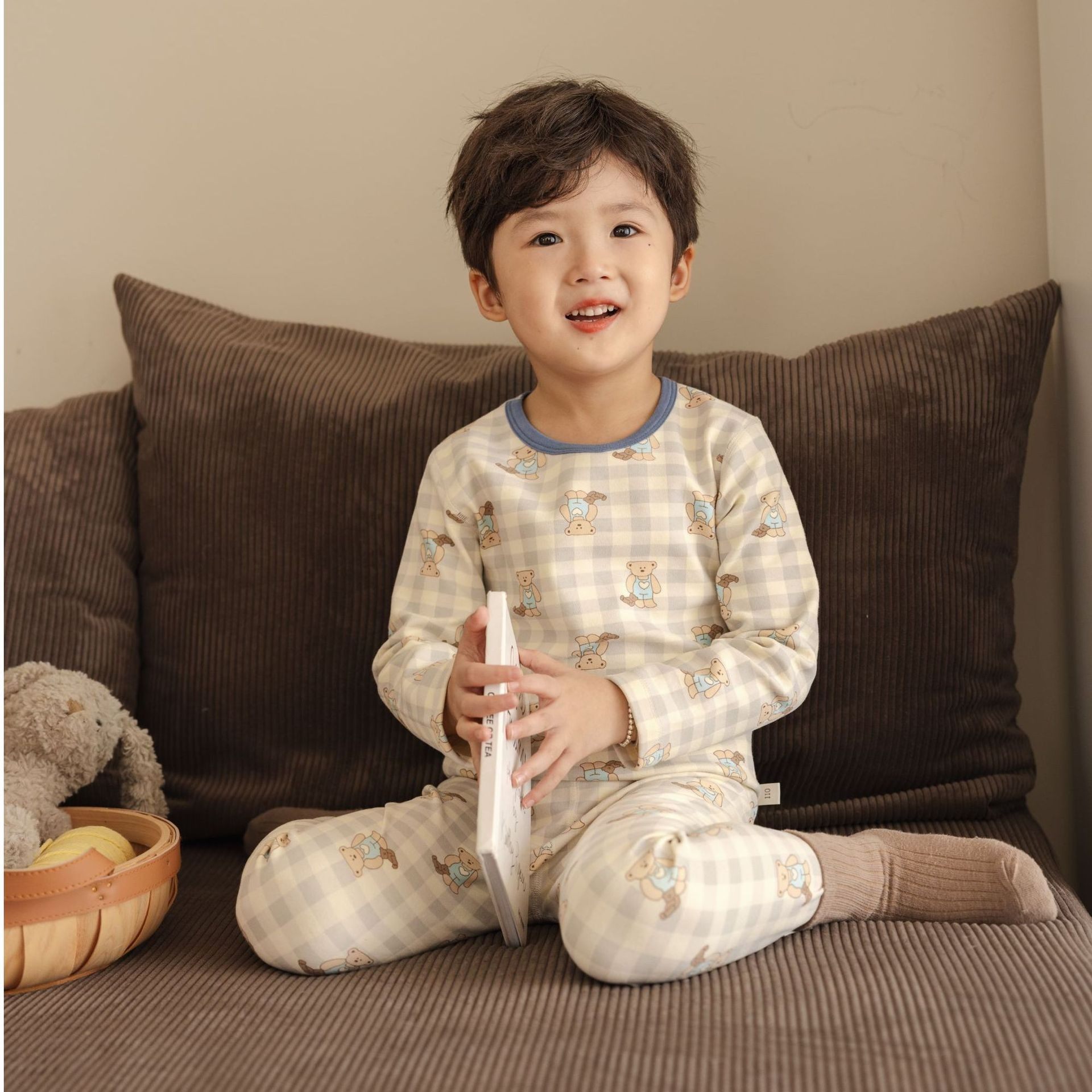 【300g】A类纯棉加厚儿童羊毛拉架秋衣秋裤男女童宝宝舒绒家居服,童装/婴儿装/亲子装,家居服套装,淘宝优惠券,粉丝福利购,淘宝优惠卷