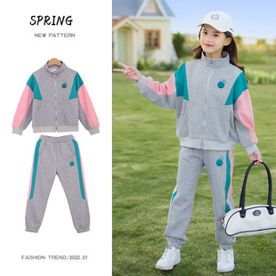 女童春装套装2026新款洋气儿童两件套韩版休闲中大童女装秋季衣服