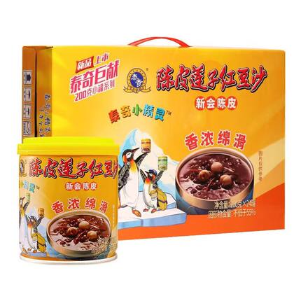泰奇八宝粥12罐整箱批发陈皮莲子红豆沙即食速食绿豆汤饱腹代餐