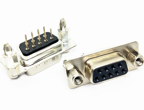 DP9黑胶母头公头db9串口座