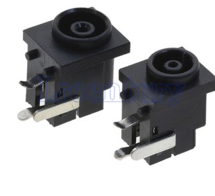 DC-038 三脚 DC038 电源插座 小/大孔 1.0/1.45mm 电源接口母座