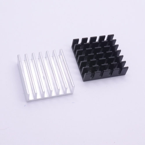 散热片 20*20*6MM 银色 黑色破槽 优质铝散热器 CPU处理器IC专用 - 封面