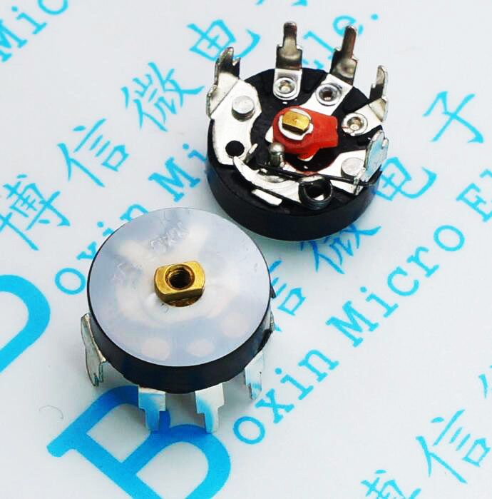 弯脚带开关10K RV12MM B103 B10K 电位器 收音机电位器 功放音量 - 实物图