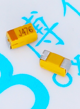 A型 6.3v47uf  476J 贴片钽电容 47UF 6.3V A3216 黄色 1206体积