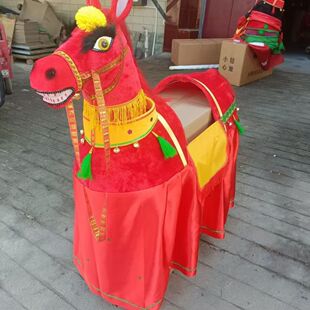 白龙马大马道具 毛驴 跑驴旱船红马白马 白龙马旱船舞龙舞狮道具