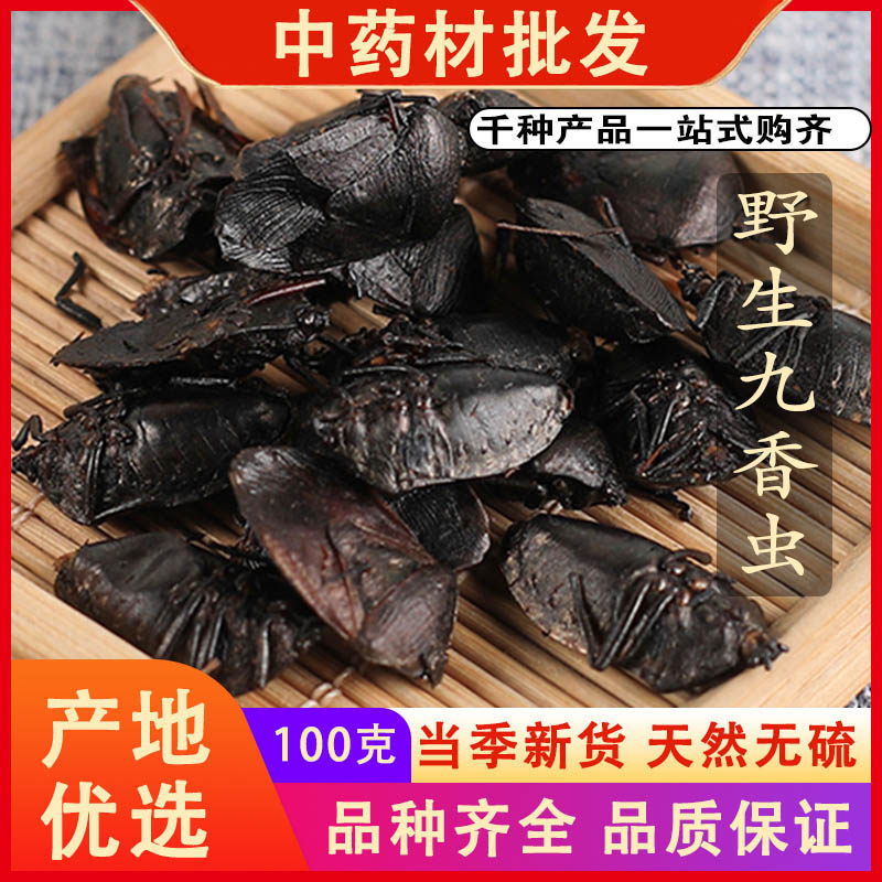 同仁堂品质云南九香虫中药材打屁虫屁巴虫臭壳子虫100克g可代磨粉