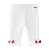 3201 25新款 149 saku小兔蝴蝶结8分裤 日本制mikihouse chieco