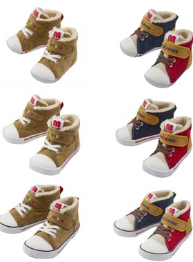 新款mikihouse日本制学步鞋棉鞋13-9306-491/9307-494/9403-491