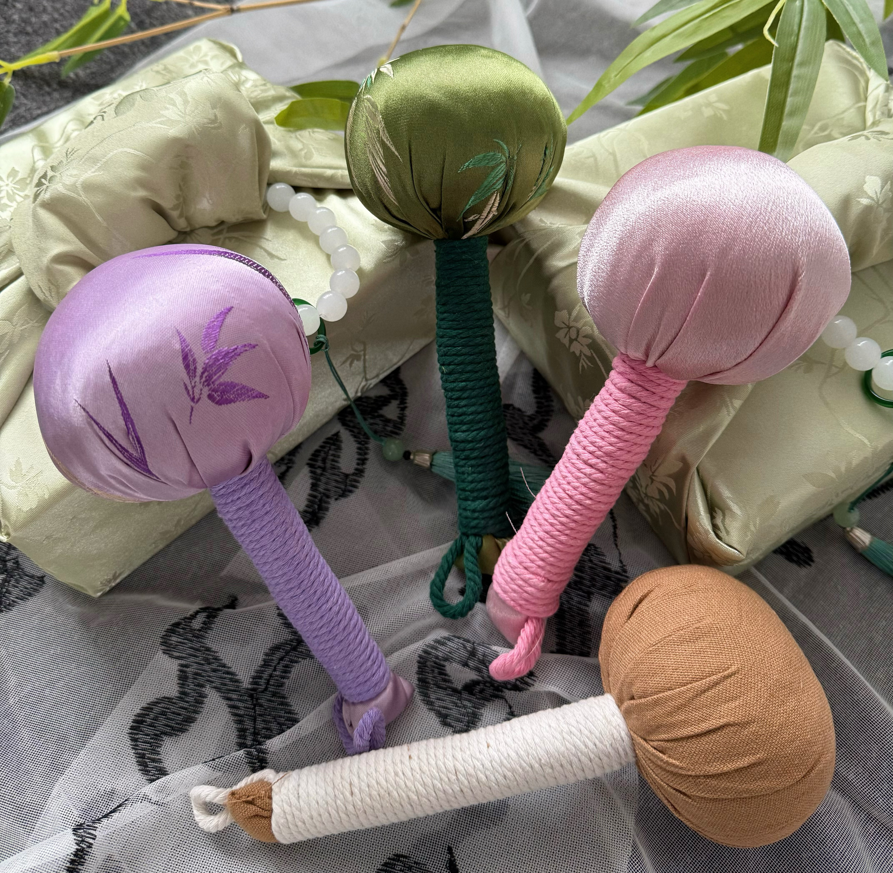 端午艾草敲打锤决明子按摩锤经络拍打捶穴位按摩捶背器