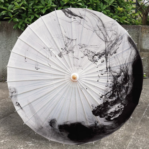 水墨油纸伞古风复古国风中式汉服