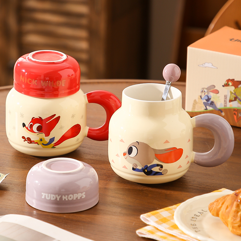 疯狂动物城马克杯朱迪尼克咖啡杯