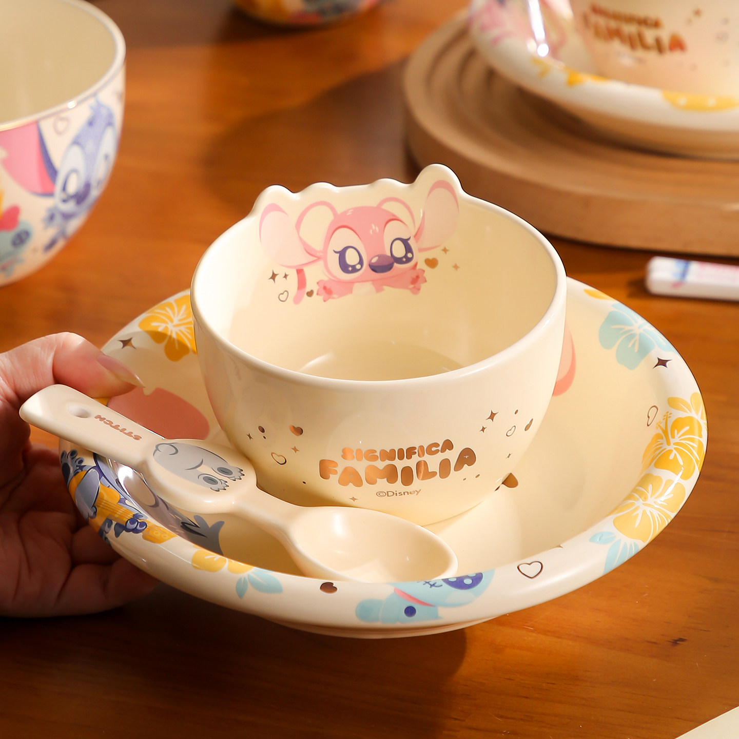 史迪仔陶瓷饭碗可爱米饭碗一人食