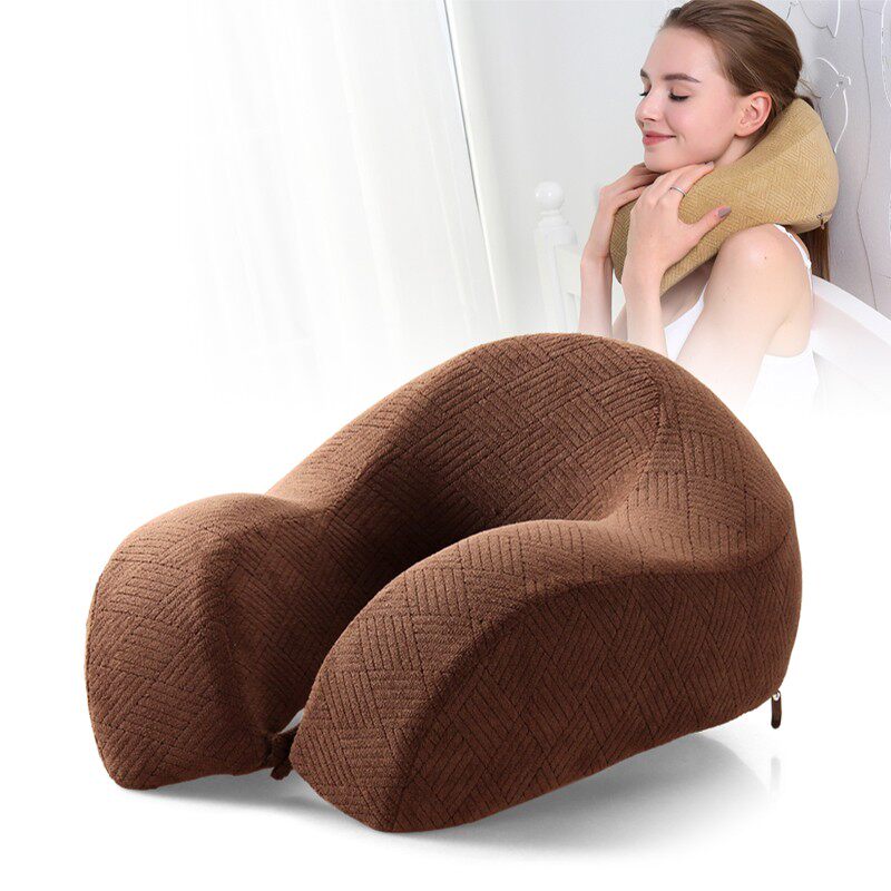 透气记忆棉u型枕护颈椎枕大u形飞行枕旅行枕午睡枕午休枕头