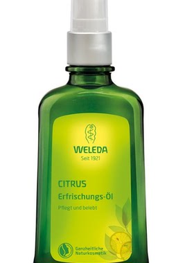 德国weleda清爽按摩精油柑橘