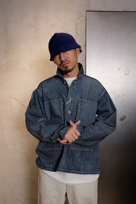 DERAiLLEUR 羊毛针织渔夫帽 蓝色