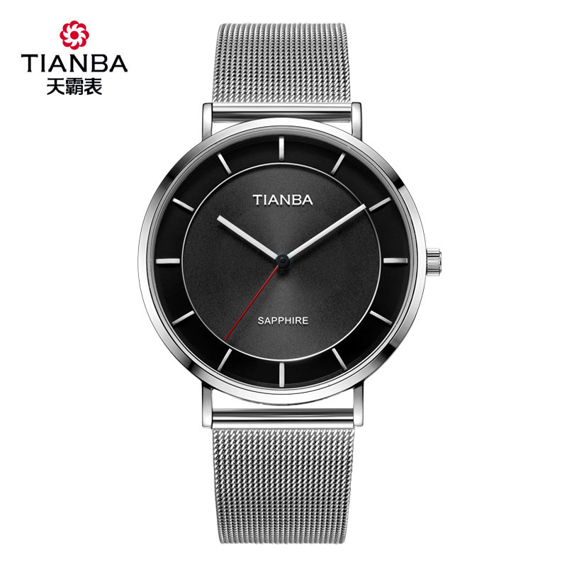 天霸光能太阳能超薄石英手表防水情侣表DW韩版手表男女手表9006