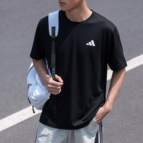 阿迪达斯夏男速干短袖T恤