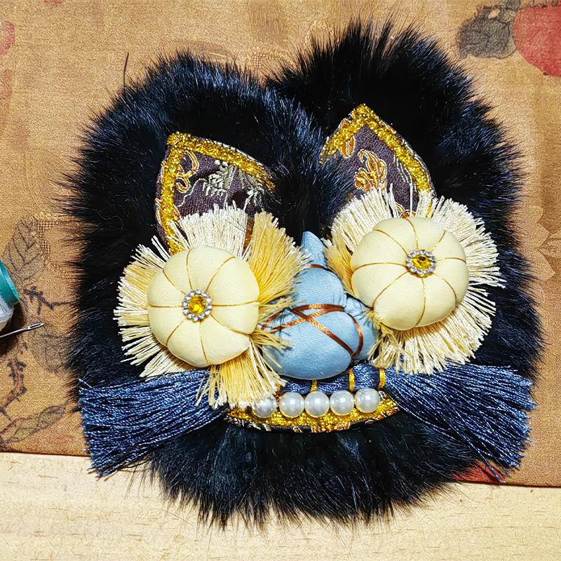 虎头鞋diy材料包虎头一对不含鞋