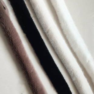 仿水貂毛条配饰拖鞋 鞋 口包边条7厘米宽复古中式 黑白驼色毛边 棉鞋