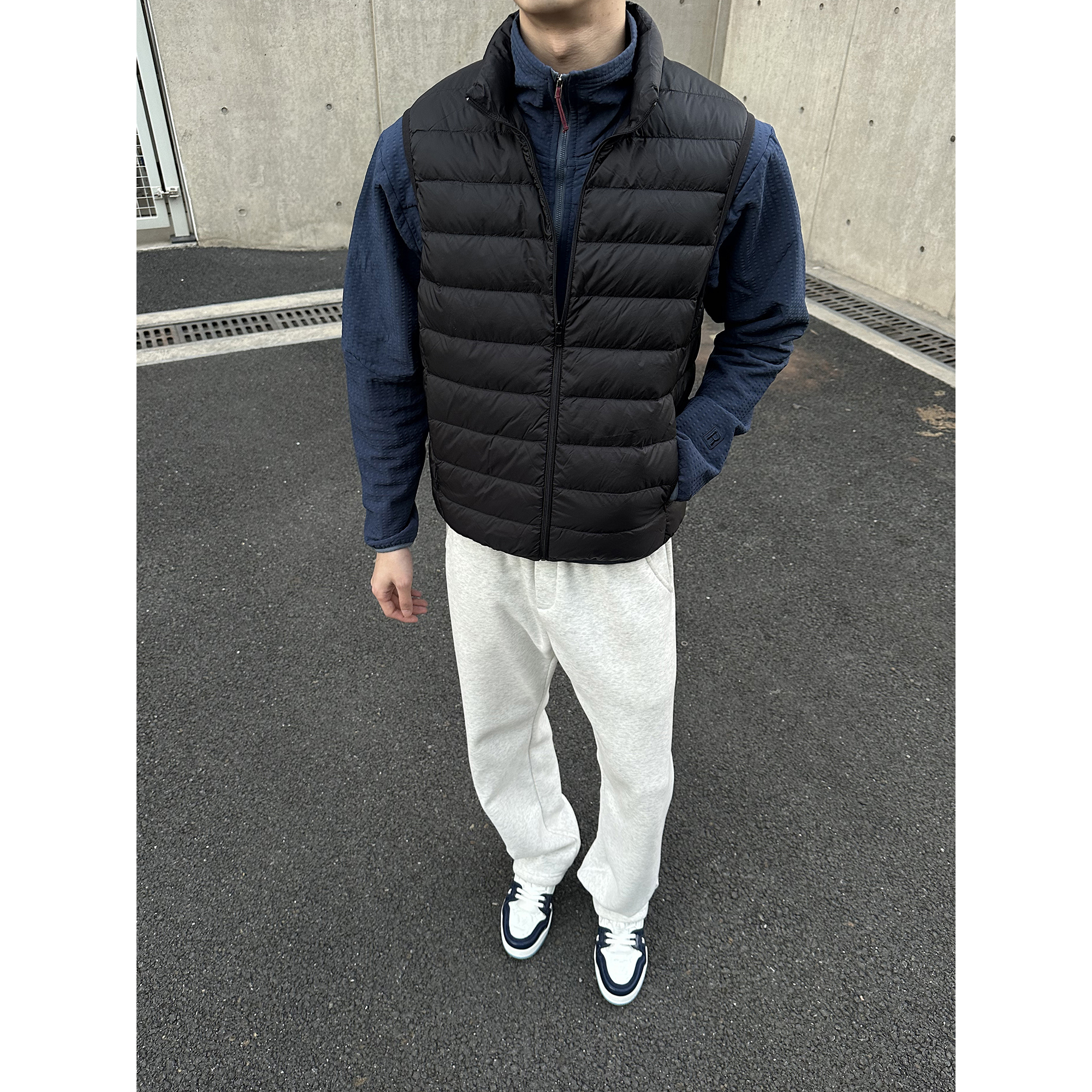 LIMOU茑版新国标90白鸭绒冬季轻薄款立领排骨羽绒服羽绒马甲男女