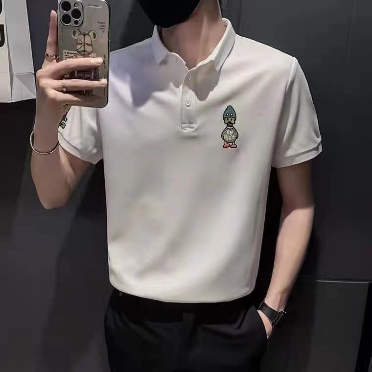 高端刺绣polo衫短袖t恤男士