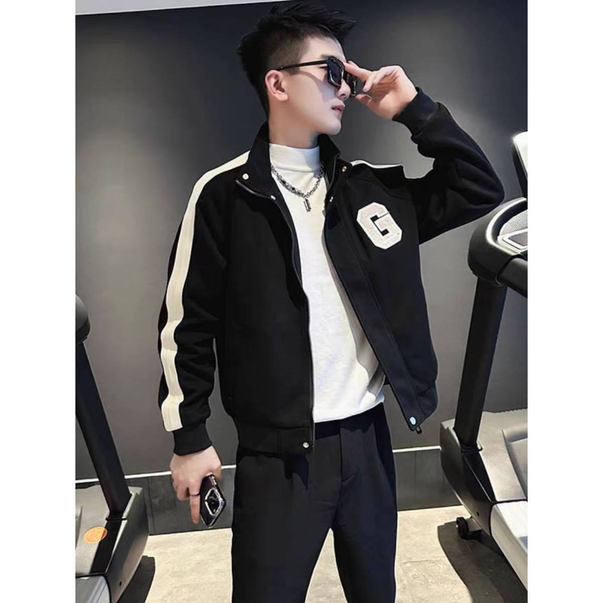 少年感穿搭棒球服外套男士秋冬款