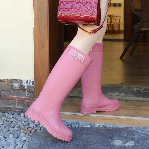 军登特高筒四季通用保暖时尚雨鞋