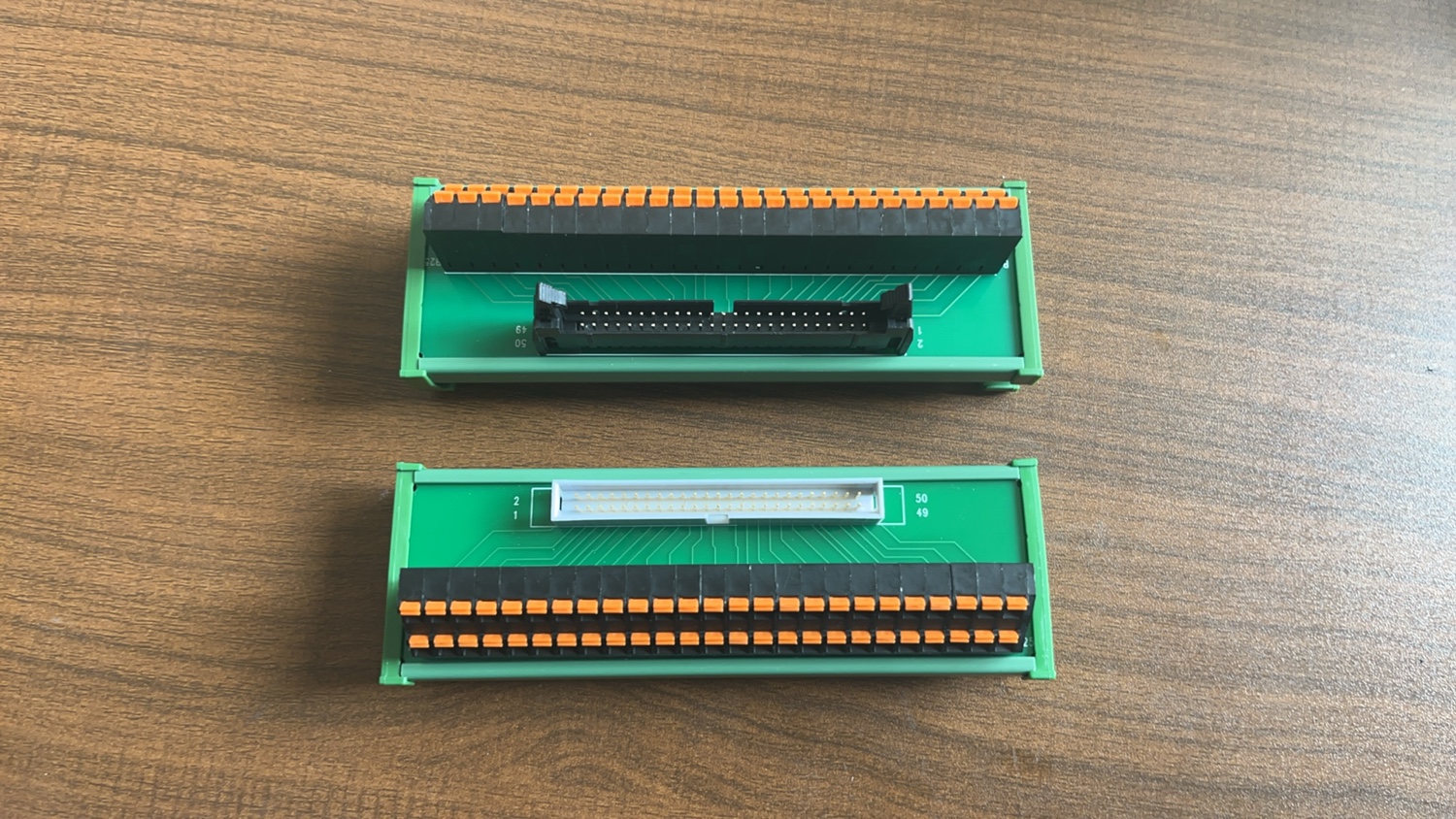 DB50芯针端子板连接线50芯孔中继端子台转接板