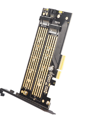 佳翼pcie转nvme/sata转接卡双盘